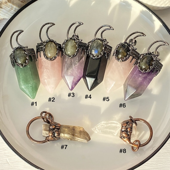 Clear Quartz Rose Quartz Green Aventurine Obsidian Amethyst