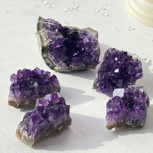 Raw Amethyst Crystal Cluster , Bulk Crystals , Amethyst Quartz Raw Crystals , Amethyst Cluster Point , Crystal Gift