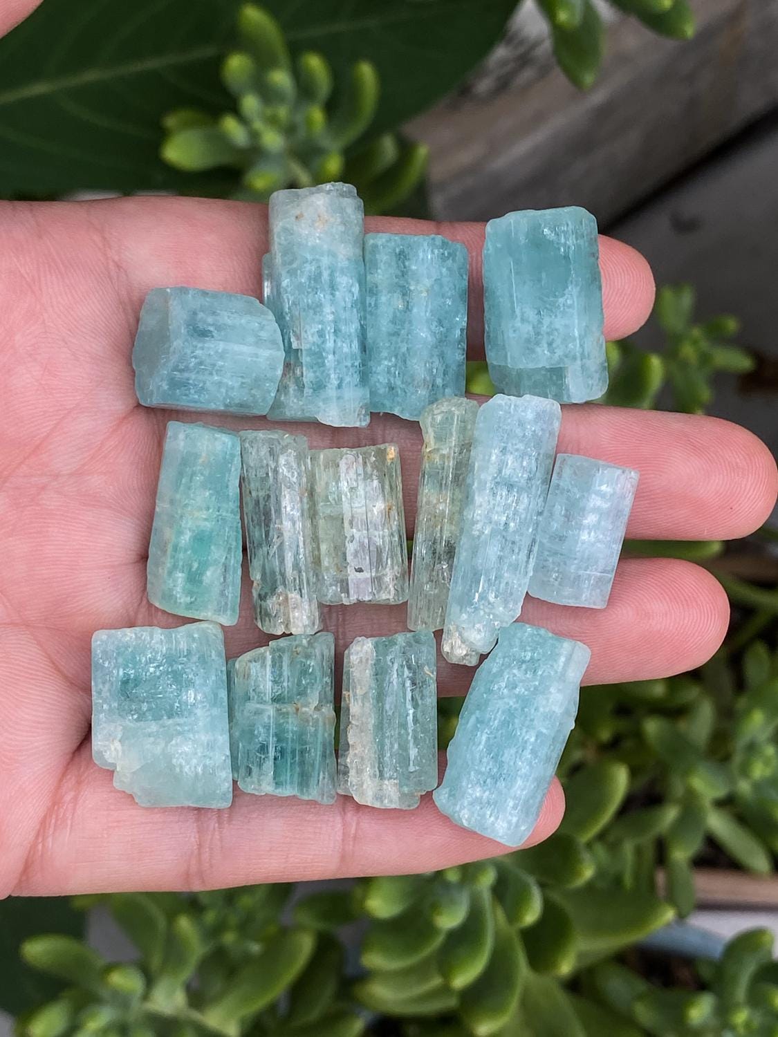 アクアマリン 結晶 原石 鉱物標本 アクアマリンの標本 - Etsy 日本