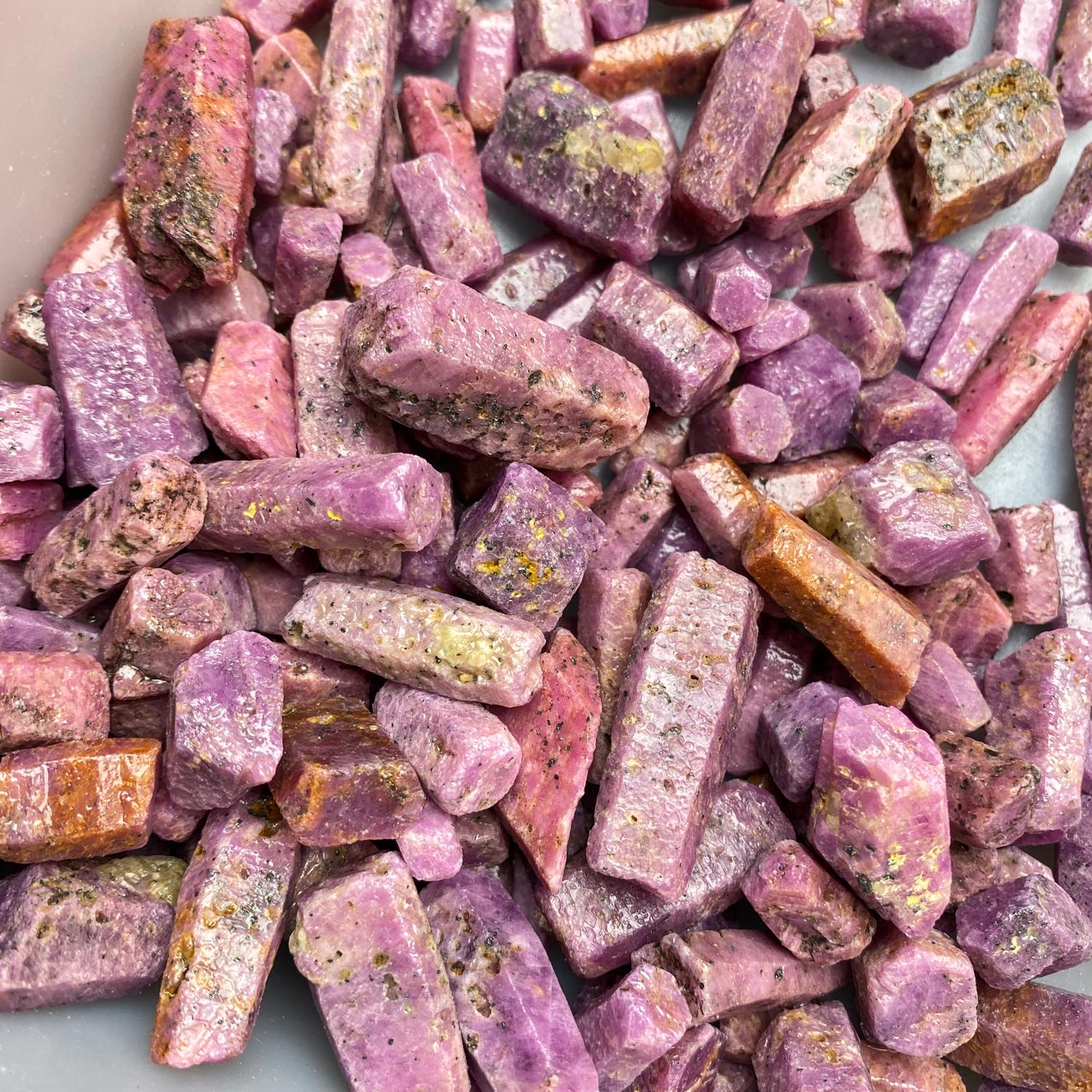 Natural Raw Red Ruby Corundum Specimen - Natural Uncut Ruby