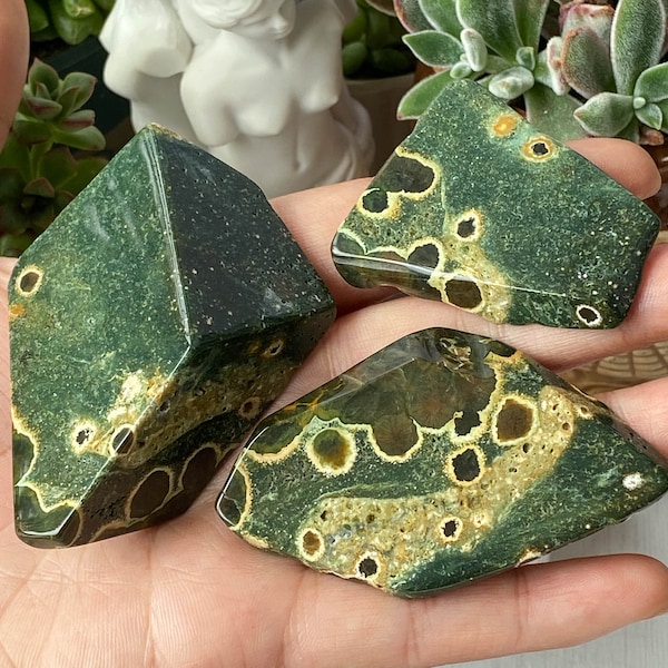 Old Stock Ocean Jasper Slice , Ocean Jasper Slab , Polished Old Stock Ocean Jasper Slab , Ocean Jasper Raw Stone , Birthday Gift