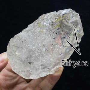 Hydrothermal Etched Quartz Crystal with Enhydro Inclusions from Yunnan, China - Ancient Water Encased, Ideal for Meditation & Energy Work