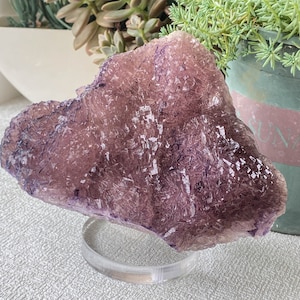 Gorgeous Beautiful Purple Fluorite Cluster, Rare Zoned Color Crystal Specimen, Collection Grade Fluorite, Fluorite Crystal Cubes Cluster