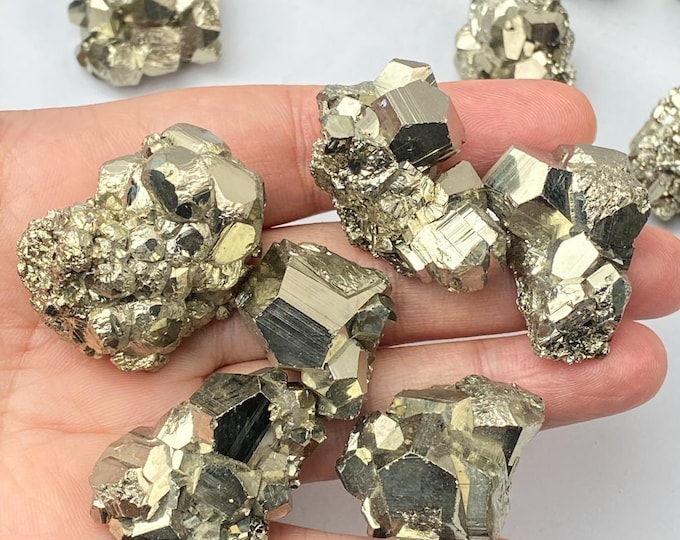 High-Quality Gold Raw Pyrite Cluster , Natural Rough Pyrite , Fool’s Gold , Mineral Specimen , Crystal Collectors’ Gem , Rare Gift