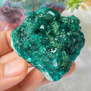 Natural Stunning Green Dioptase , Mineral Specimens From Congo, Dioptase Crystal , Green Dioptase Specimen , Dioptase Collecting