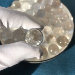 High quality very clear mini clear quartz sphere  bead crystal energy healing for crystal gift home decoration