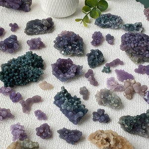 Natural Grape Agate , Purple Chakra Healing Crystals , Rough Natural Agate , Beautiful Grape Agate , Mineral Specimen For Rock Collection