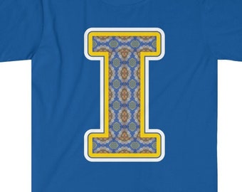 Letter I Painting Shirt - Alphabet Character ABCs T-shirt