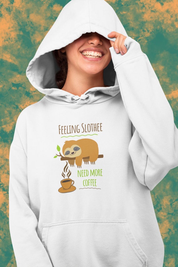 Sloth hoodie women's new arrivals