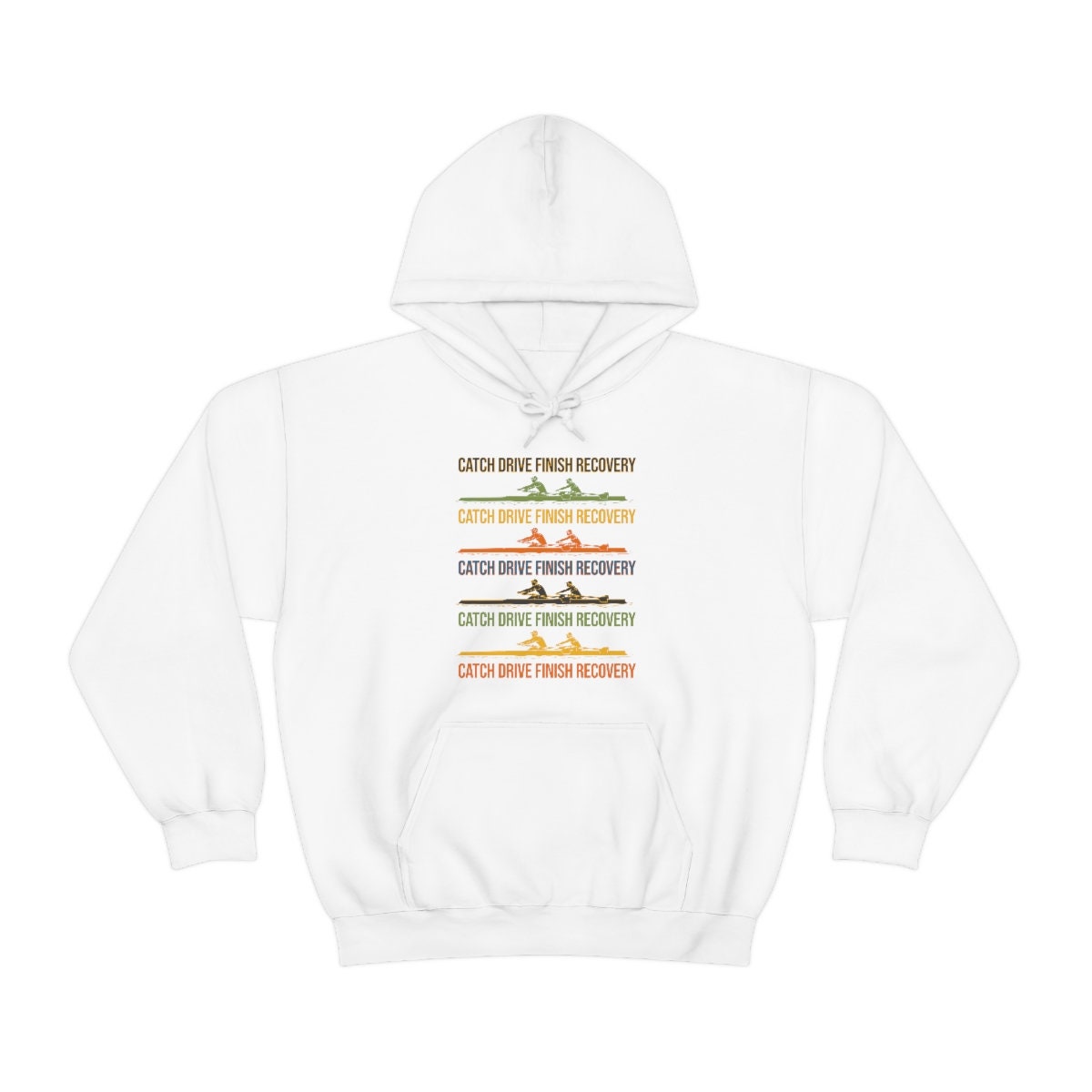 Rowing Hoodie, Catch Drive Finish Recovery Comfy Hooded Sweatshirt ...
