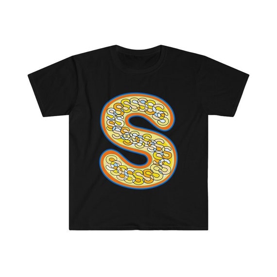 Letter S Yellow and Orange Shirt - Alphabet Character Abcs T-shirt Letter S Yellow and Orange Shirt - Alphabet Character Abcs T-shirt