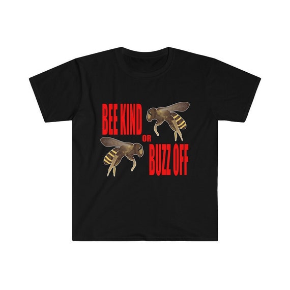 Unisex Mens Womens T Shirt Black Bee Kind Unisex Mens Womens T Shirt Black Bee Kind