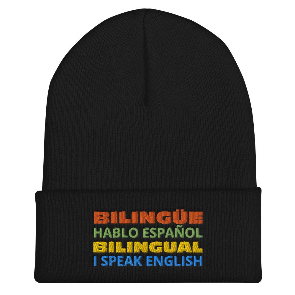 Bilingüe, Hablo Español, Bilingual, I Speak English, Cuffed  display picture 3