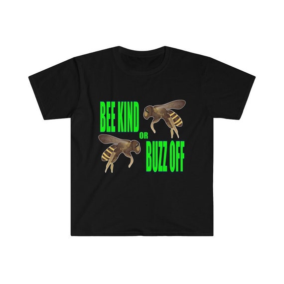 Unisex Mens Womens T Shirt Black Bee Kind Unisex Mens Womens T Shirt Black Bee Kind