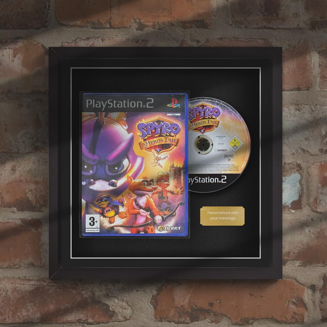 MAGNETIC Playstation 2 Video Game Display Frame | Framed Gift | Gaming ...