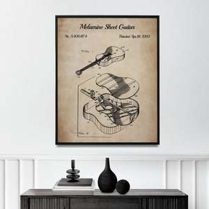 Unique 1995 Acoustic Guitar Patent, Great Gift for Guitarists, Instant Download Available