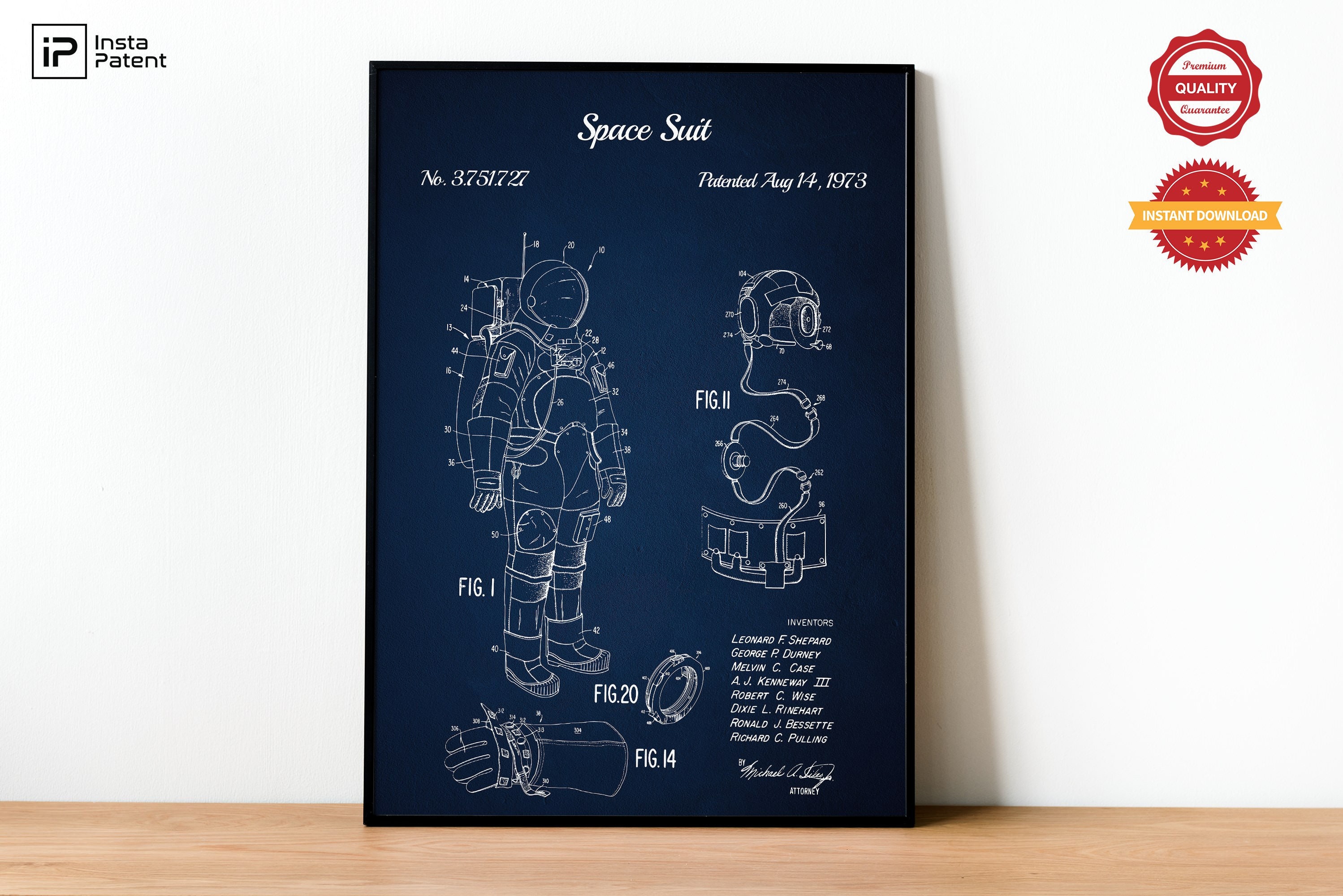 Outer Space Set of 6 Patent Prints Space Wall Art NASA - Etsy