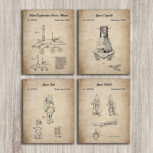 Outer Space Blueprint Poster - Etsy