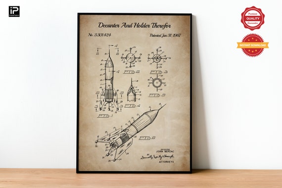 NASA Blueprint Posters Space Ships Blueprints Space Wall Art INSTANT ...