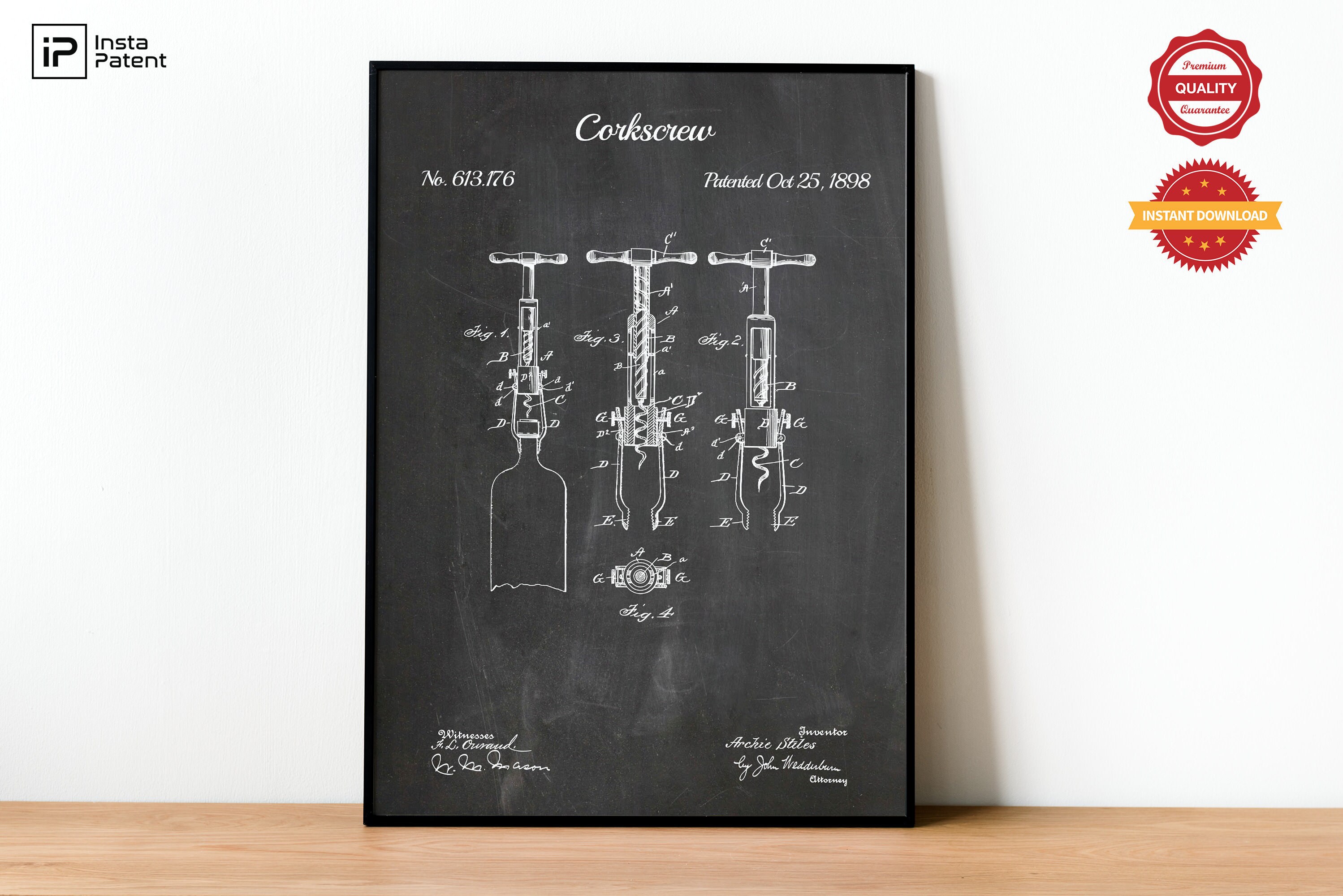 Bartender Cocktail Wine Patent Prints, Set of 6, Bar Room Decor, Bar ...