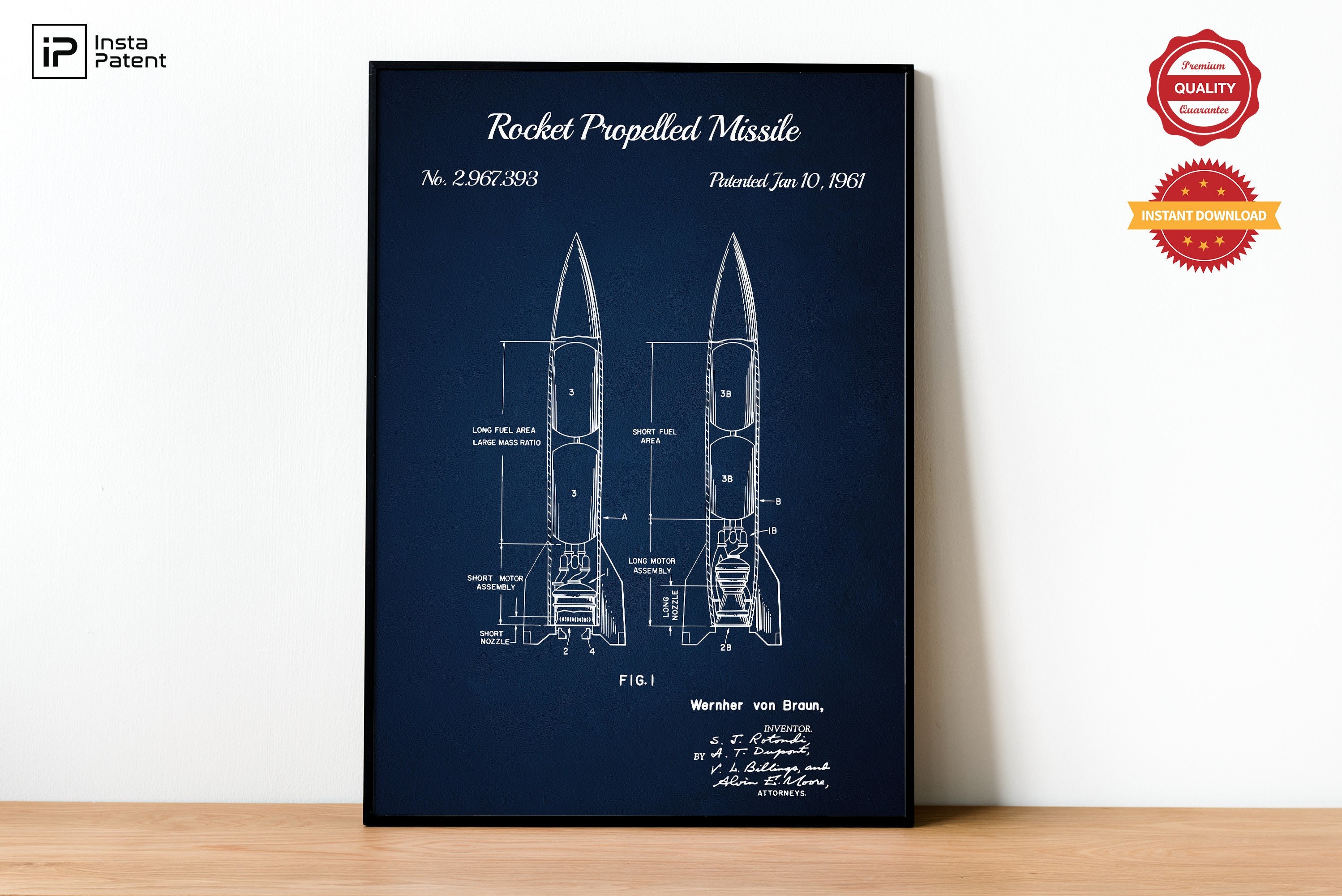 Outer Space Set of 6 Patent Prints Space Wall Art NASA - Etsy