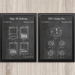 Magic Patent Prints: MTG & DND Game Room Decor (Instant Download)