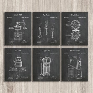 Kitchen Appliance Patent Poster Prints, Kitchen Wall Art, Baking Food Posters, Gifts for Home Office, INSTANT DOWNLOAD