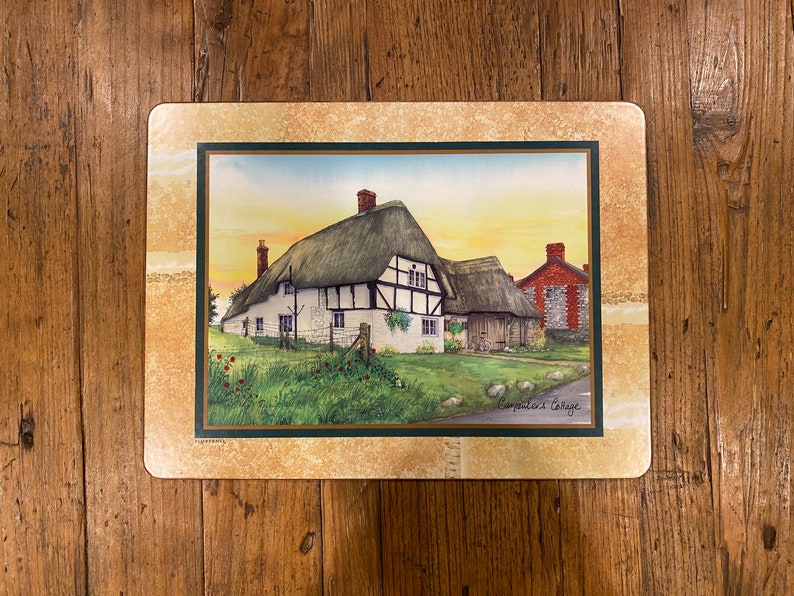 6 Vintage Pimpernel English Cottage Acrylic Placemats English Etsy