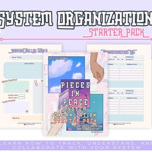 Dissociative Identity Disorder System Organization Starter Pack | Digital/Printable Journal | Healing Tools for DID OSDD