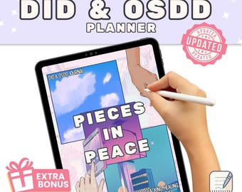 DID OSDD Digital Planner, Trauma Therapy Journal (Digital Download)
