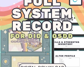DID System Compendium | Digital Journal for Alter Profiles (PDF)