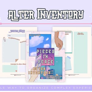 Dissociative Identity Disorder Alter Inventory | Printable DID/OSDD Mental Health Resource | Alter PRofiles & System MAp