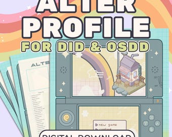 Alter Profile Template — DID & OSDD System Mapping Worksheet | Detailed Trait and Trigger Log