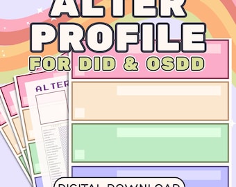 Internal Communication Alter Profile | DID/OSDD Trigger & Reaction Log | System Safety and Understanding Tool