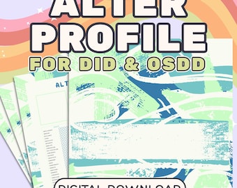 DID Systems Alter Profile | Symbolic Mapping Therapy Aid (Digital Download)