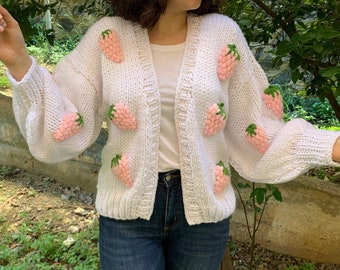 Smiley Face Cardigan | Unisex Sweater | Smiley Sweater for