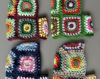 Crochet Colorful Balaclava | Ready To Ship |  Knit Balaclava | Gift For Her | 4 Color Balaclavas | Handmade Balaclava