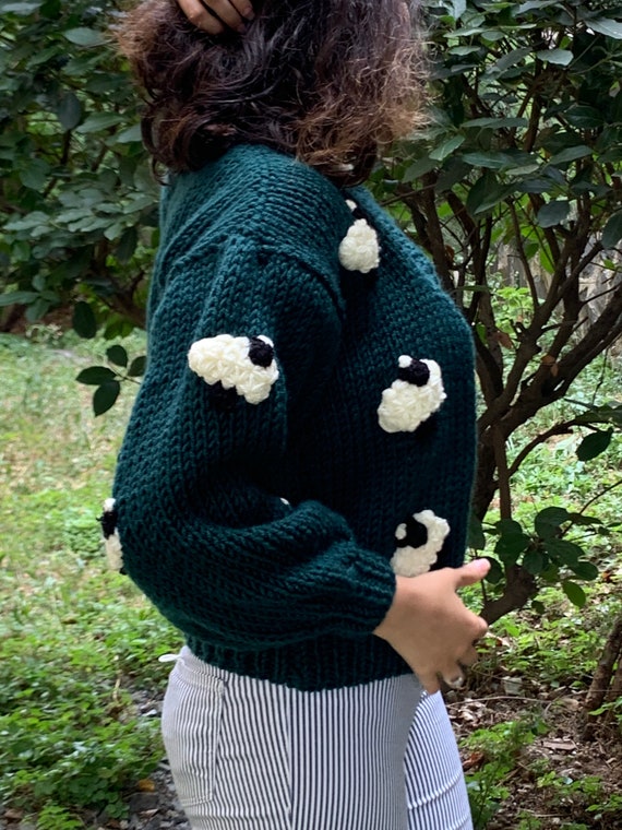 Handmade Sheep Cardigan for Her Sheep 