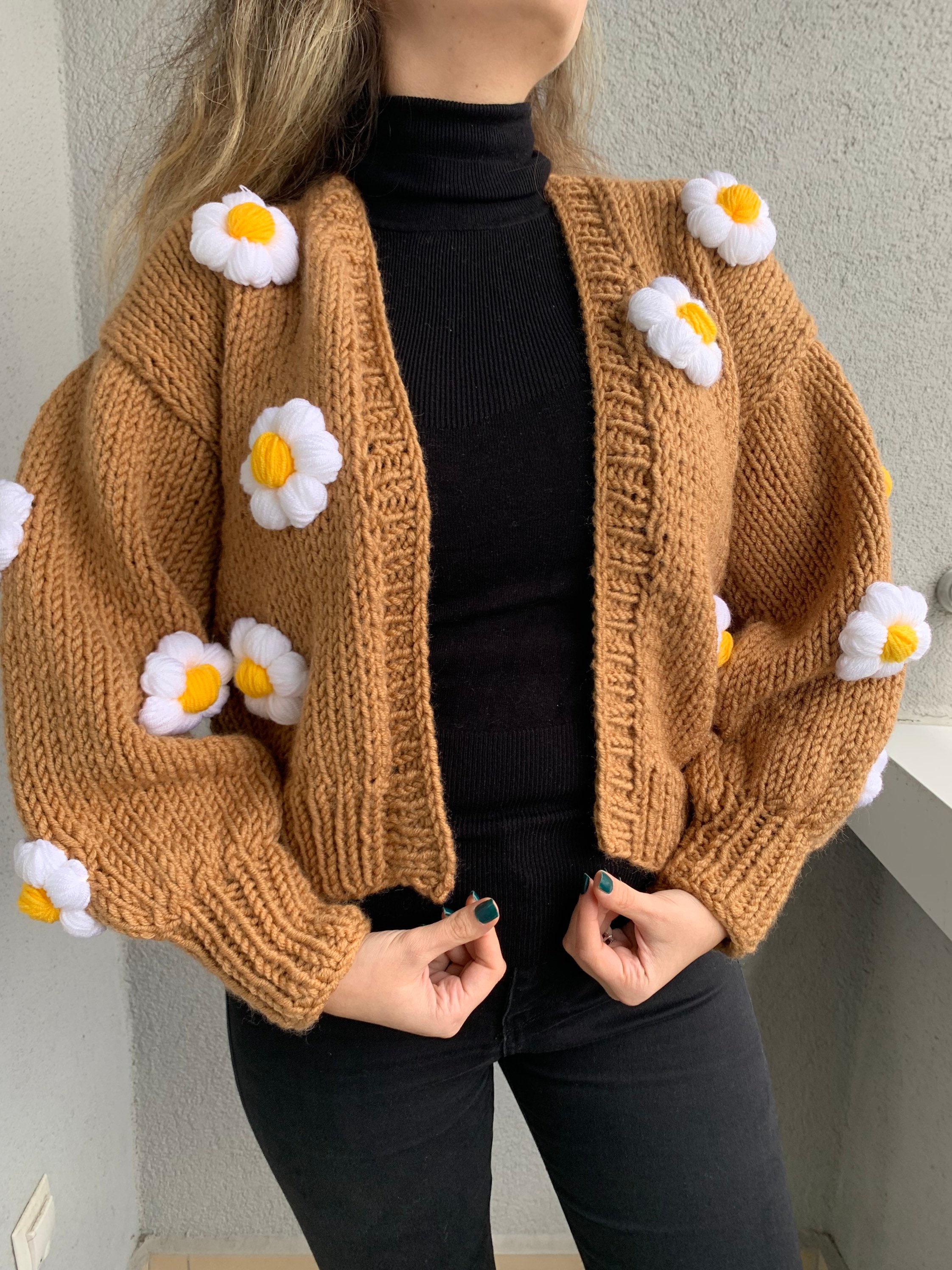 Daisy Cardigan - Etsy