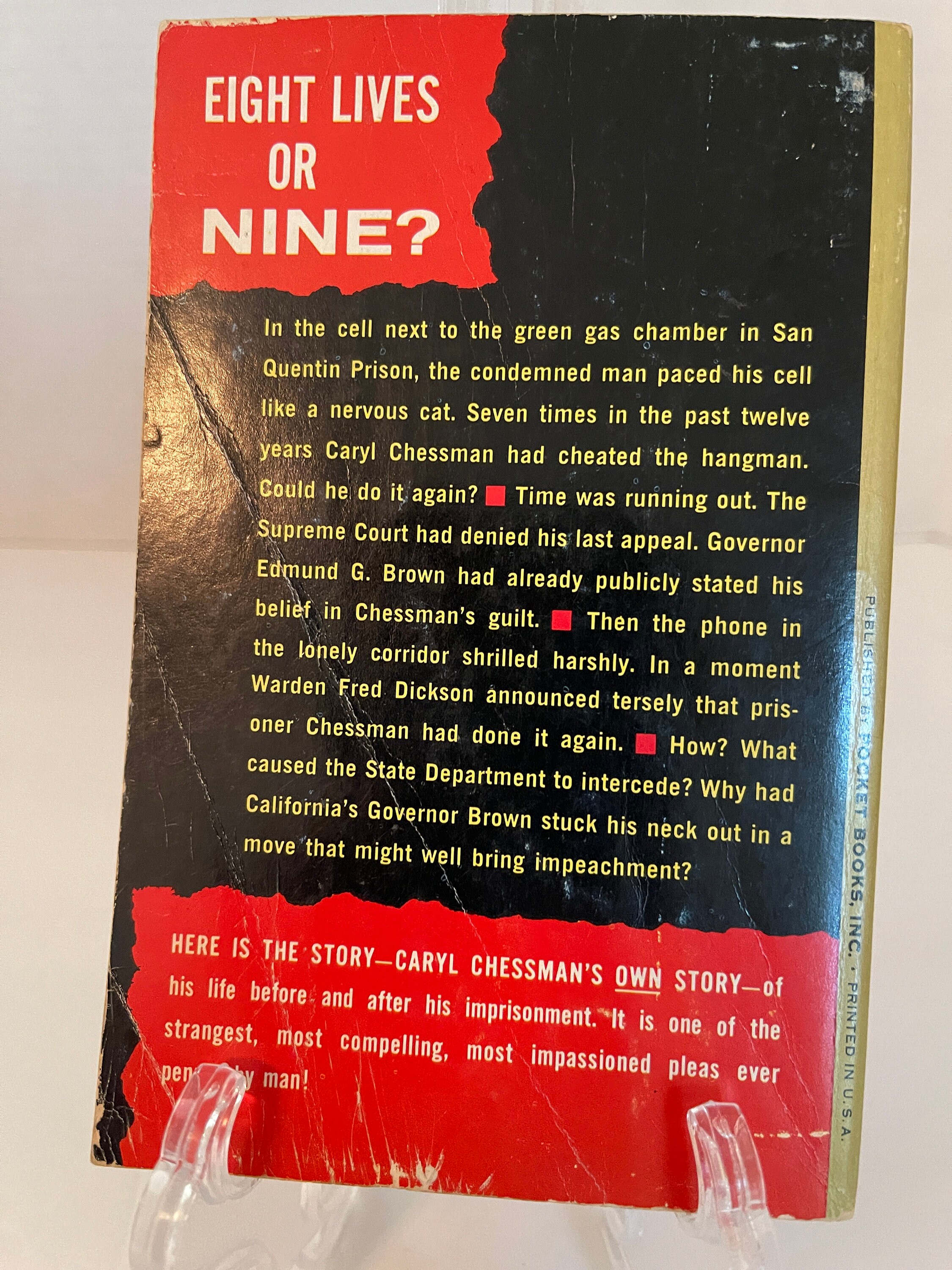 Row Row Carl Cell 2455, Death Row CARL CHESSMAN’S Own Story 1956 Perma Book M4063 ...