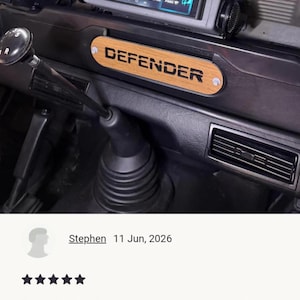 Placa ciega para interruptor con aspecto de roble para Land Rover Defender – TD5 / 90 / 110 / Serie Tdi 3