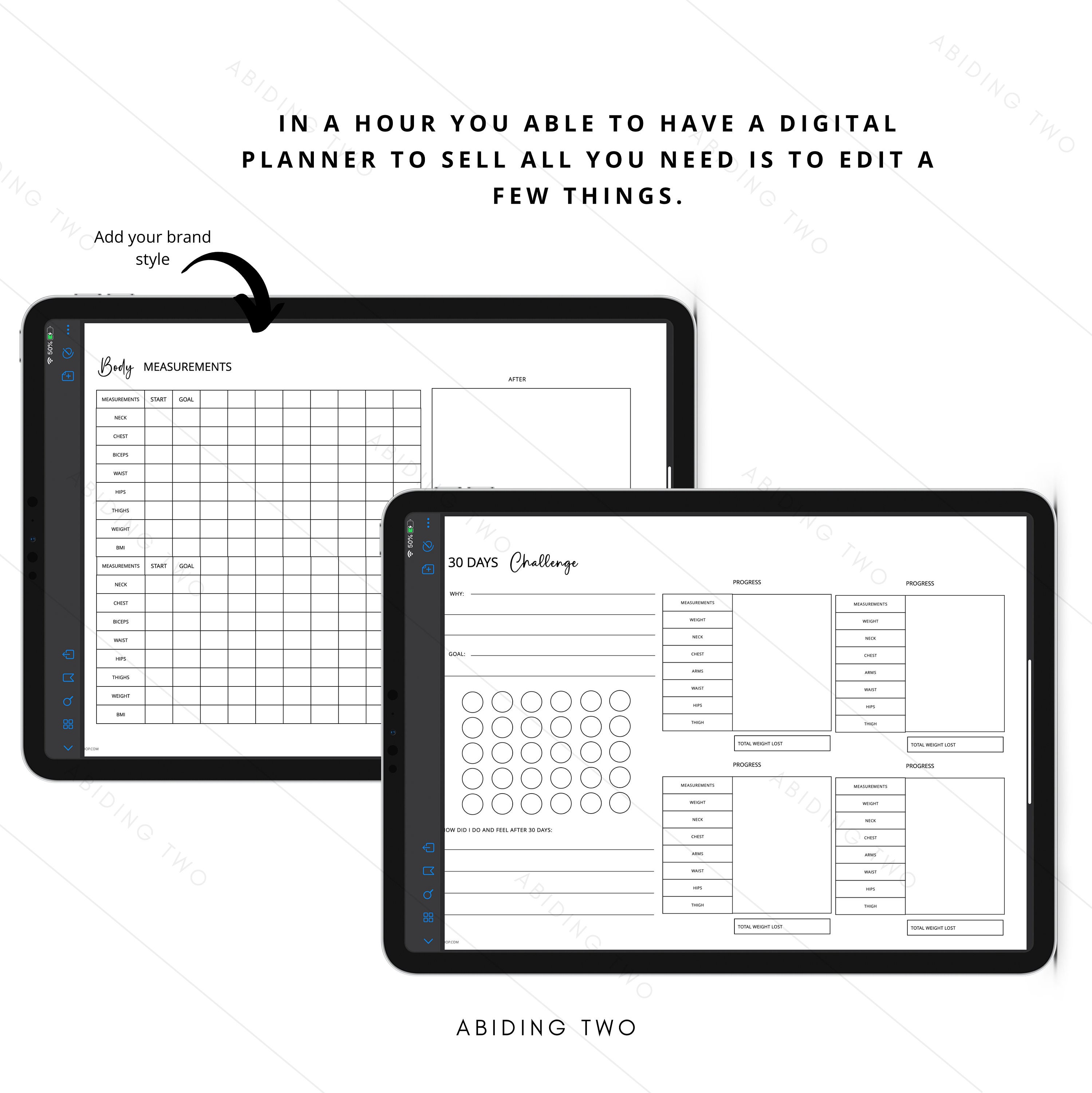 Digital Planner Template Pages, Digital Planner Custom Digital Planner
