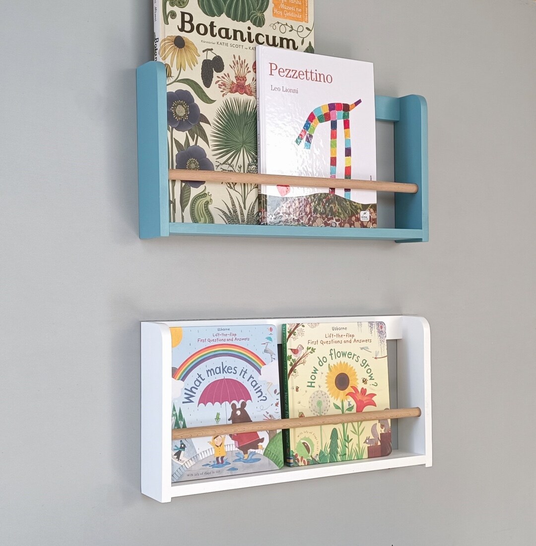 Nursery Bookshelf, Nursery Decor, Floating Shelves, Kid's Bookshelf ...
