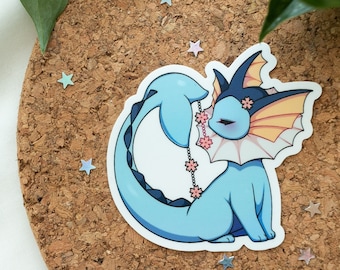 Aquana pegatina linda flor