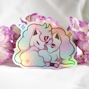 Autocollant Ponyta Saint Valentin, interrupteur pour ordinateur portable Galar-Ponita