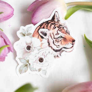 Flower Tiger Stickers