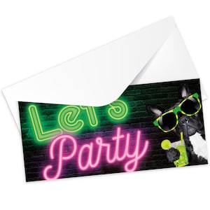 12 Hunde Einladungskarten | lustige Einladung zum Kinder-Geburtstag für Jungen Mädchen und Erwachsene | passend zu jeder Party - Kigebu