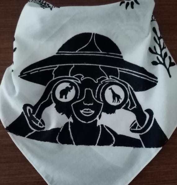 Safari Theme Bandana, Safari Birthday Gifts, Elephant Lover Gift