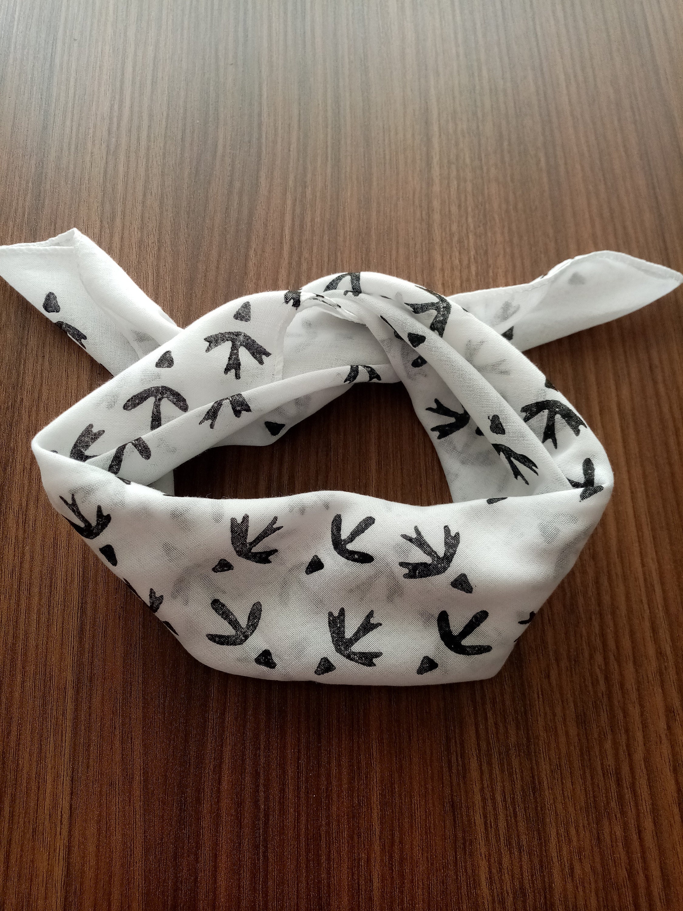 *Bandana Cross Scarf Necklace- Black