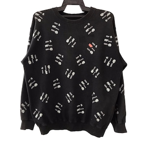 May include: Black sweatshirt with a white print of bears and the text "USPP" repeated throughout the design.